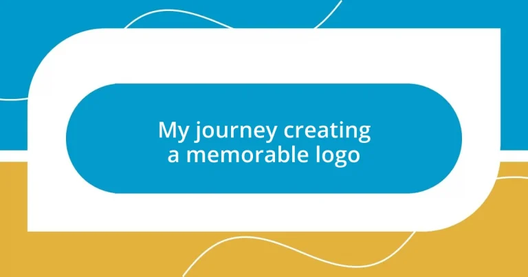 My journey creating a memorable logo