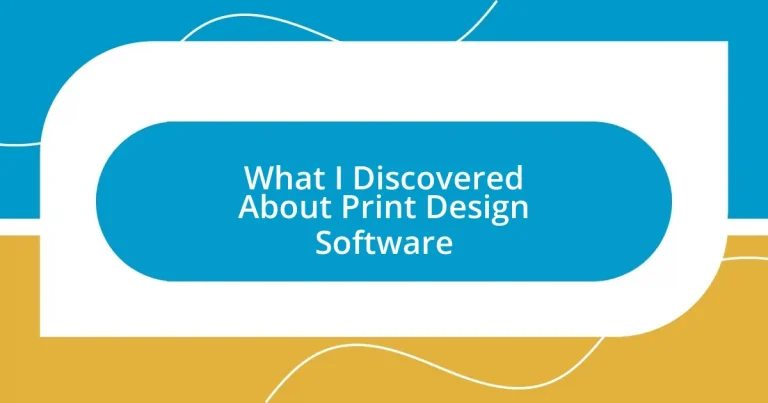 What I Discovered About Print Design Software